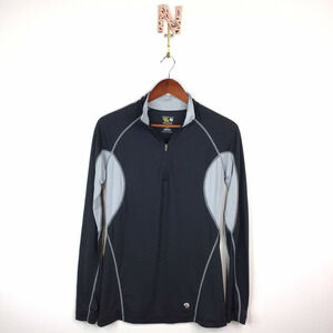 Mountain Hardwear Integral Half Zip Top Merino Wool Gray